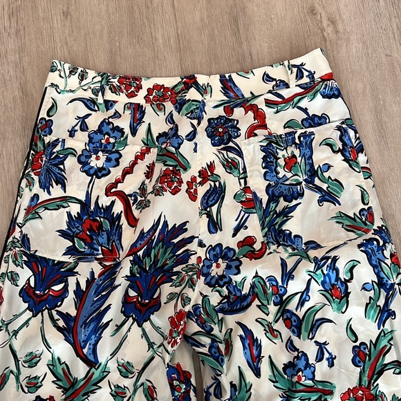 Tory Burch Sylvan Silk Pant In White - Picture 6 of 6